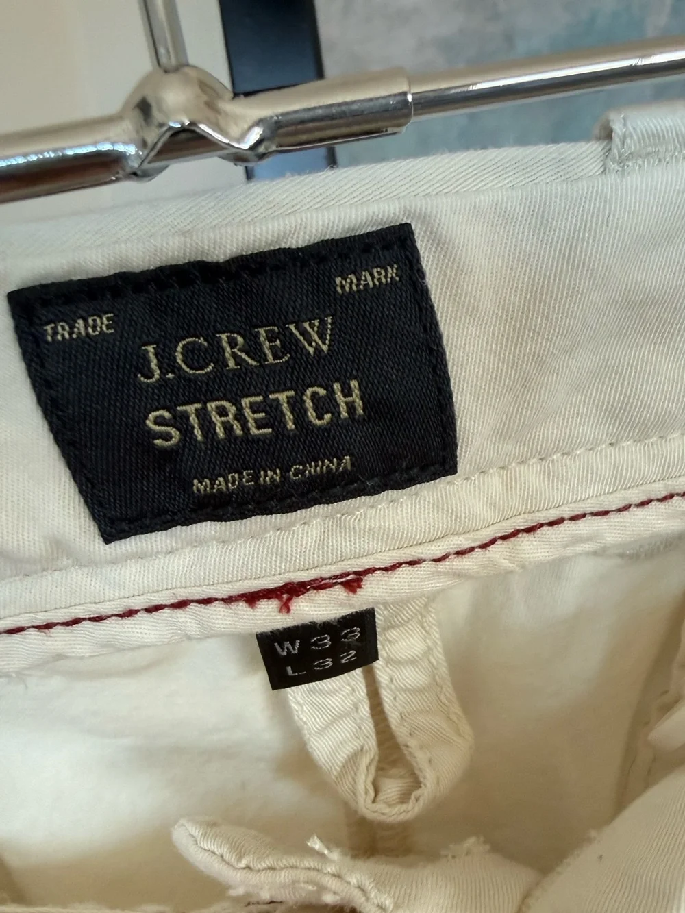 NEW J.Crew 484 Slim Fit Stretch Chino Pants Mens 33x32 Weathered Chino Tan Khaki